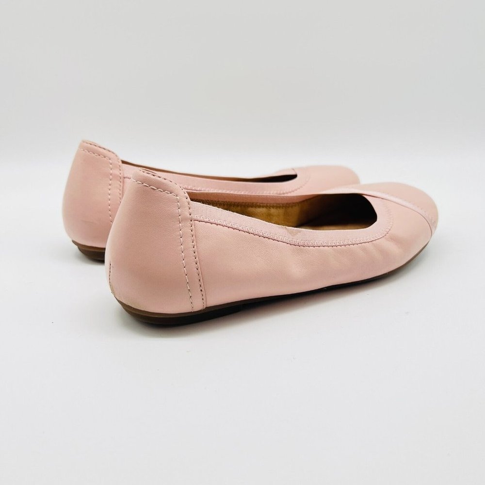 Vionic Ballet Flats Womens 8 Pink Caroll Leather Slip On Comfort Shoes - Picture 9 of 14